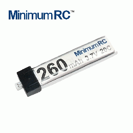 3.7V260mA20C LIPO　MINIMUMRC推奨バッテリー